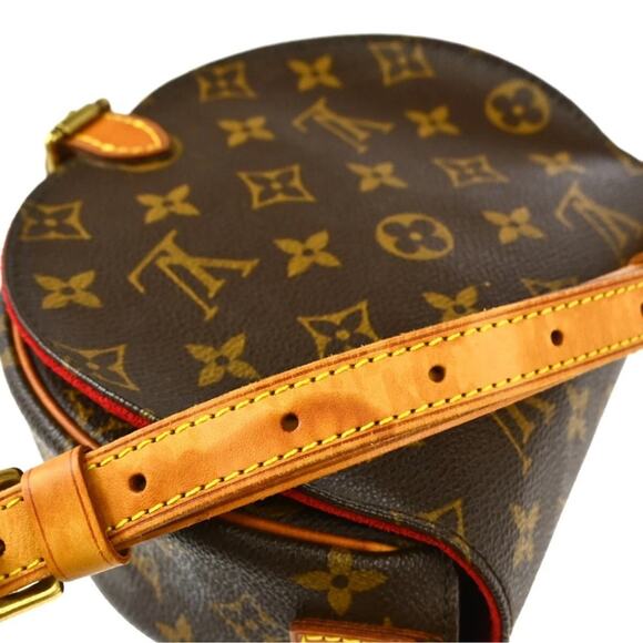 AUTHENTIC LOUIS VUITTON MONOGRAM TAMBOURINE SHOULDER CROSSBODY BAG FL0014 - Picture 4 of 10